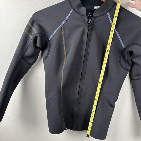 PrAna Women long Sleeve Wet Jacket Suit Black Shortie Neoprene Sz Medium ZIP Up - Picture 6 of 12